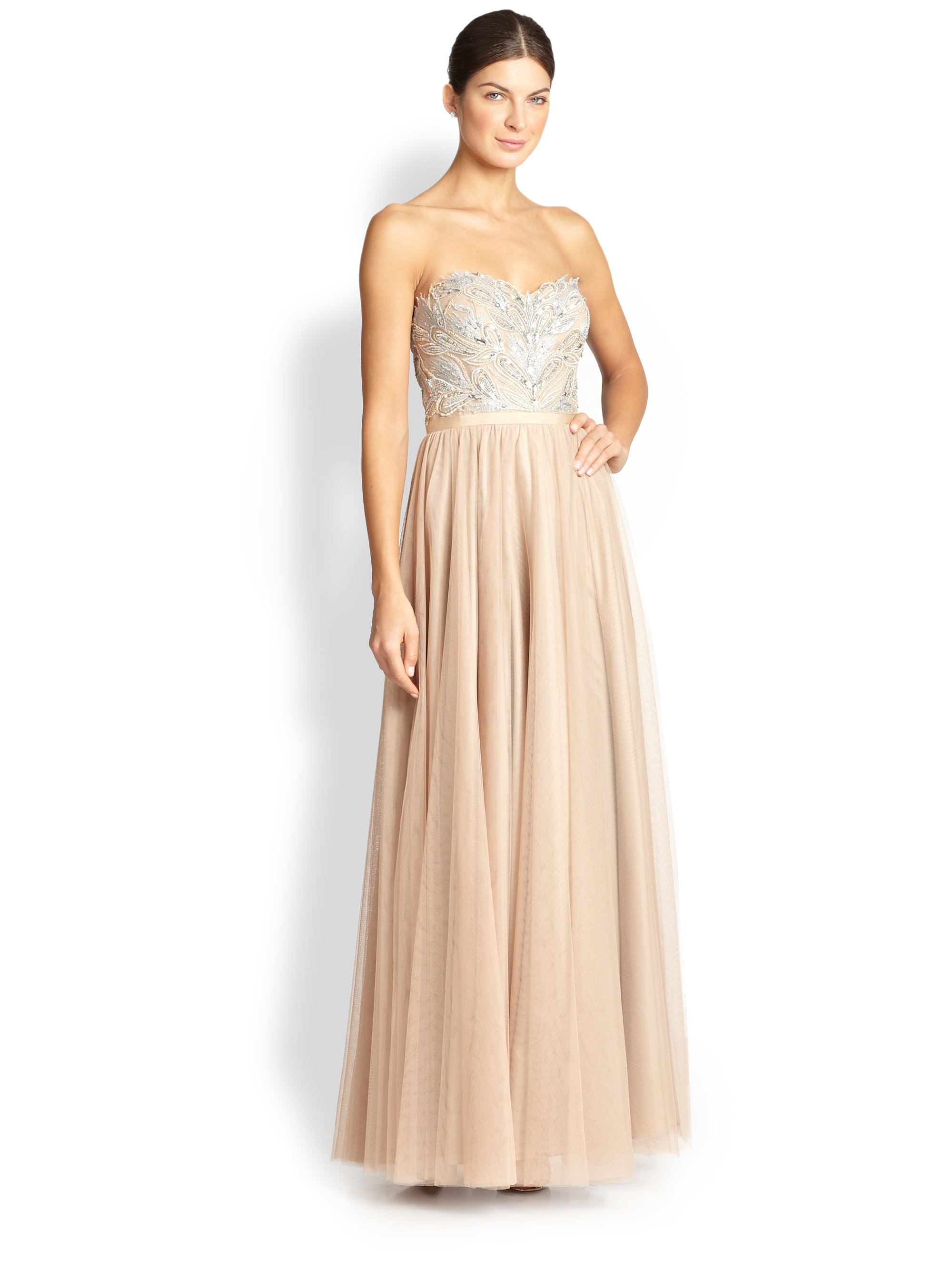 anastasia beaded tulle gown by aidan mattox