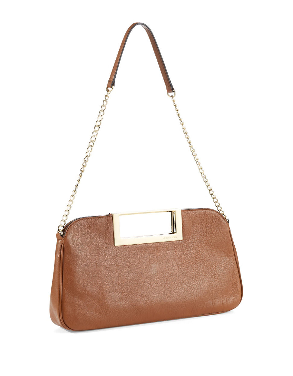 MICHAEL Michael Kors Berkley Leather Large Clutch in Brown - Lyst