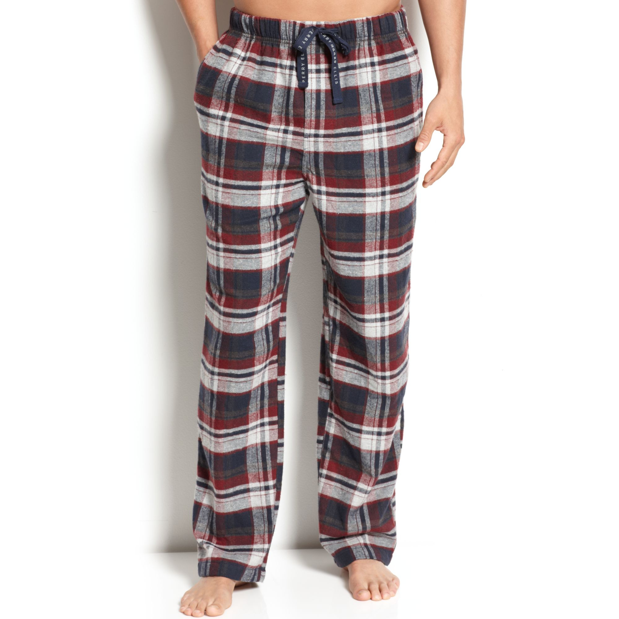 purple plaid pants