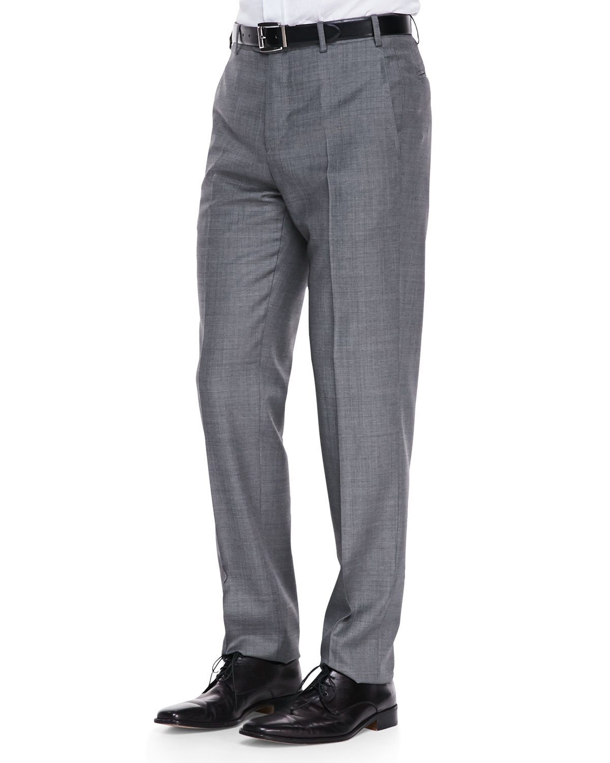 Zanella Sharkskin Dress Pants Gray in Gray for Men | Lyst