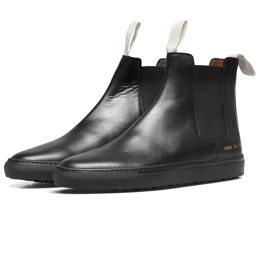 common projects black leather chelsea