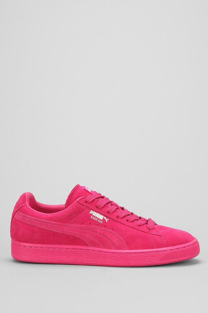 Lyst - Puma Classic Mono Suede Sneaker in Pink for Men