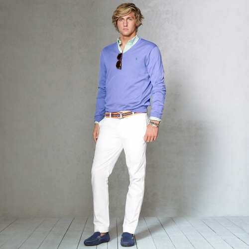 white polo chino pants