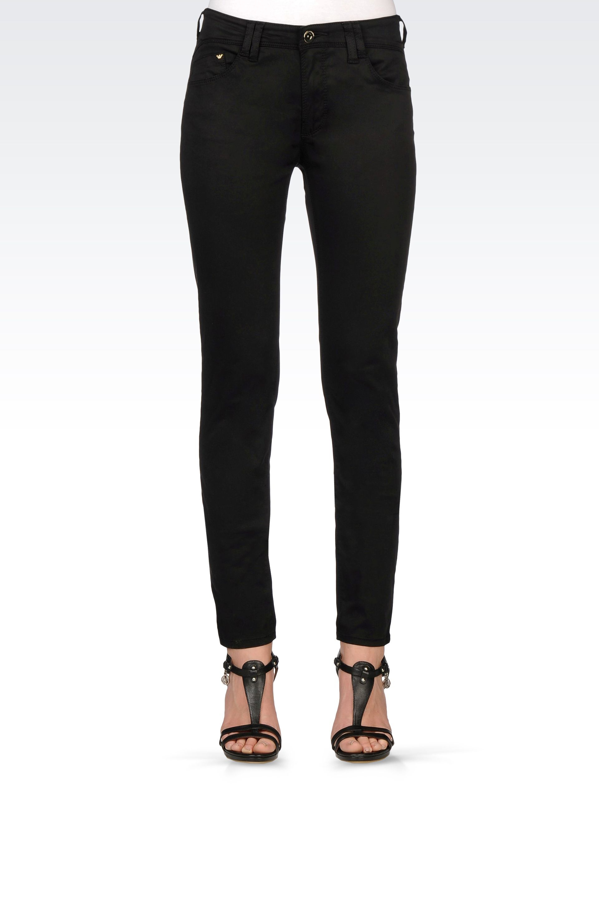 ladies black armani jeans