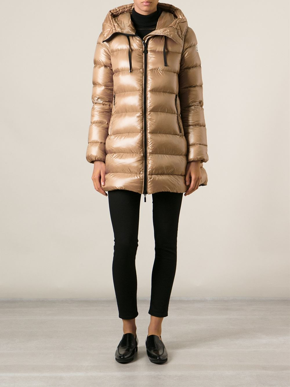Moncler Suyen Padded Jacket in Brown - Lyst