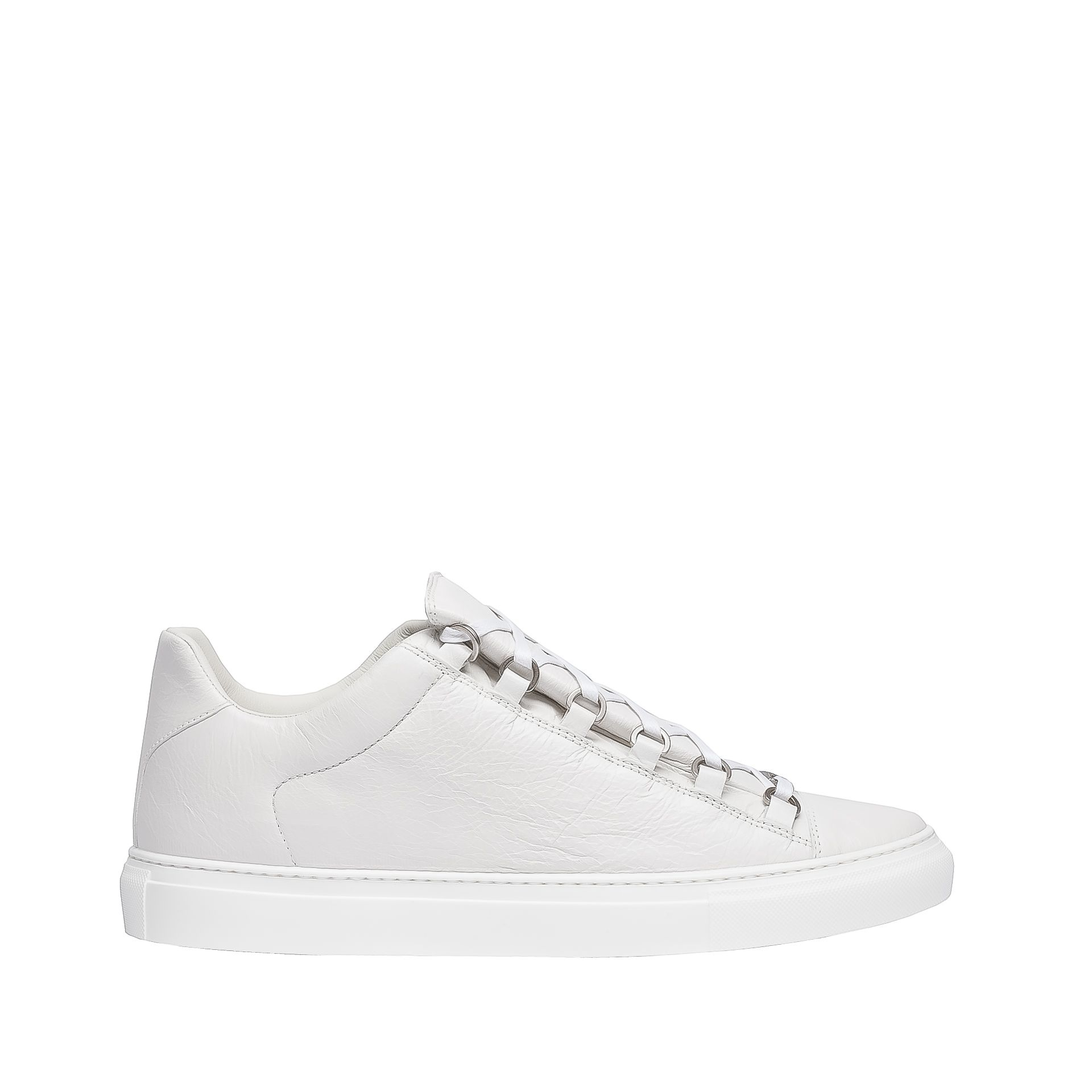 Balenciaga Arena Shiny Effect Low Sneakers in White for Men (Extra ...