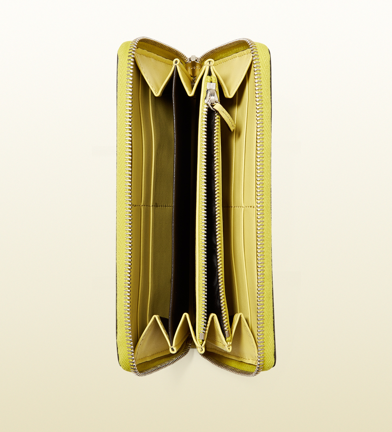 Lyst Gucci Crocodile Zip Around Wallet in Yellow for Men