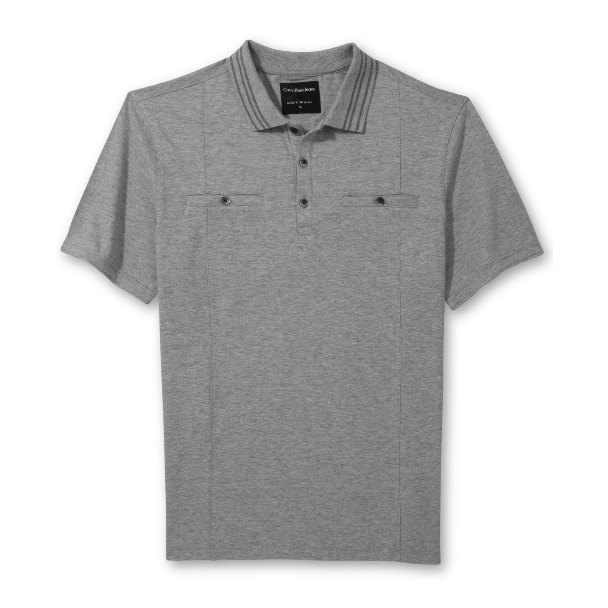 Lyst Calvin Klein Jeans Doublepocket Polo Shirt in Gray for Men