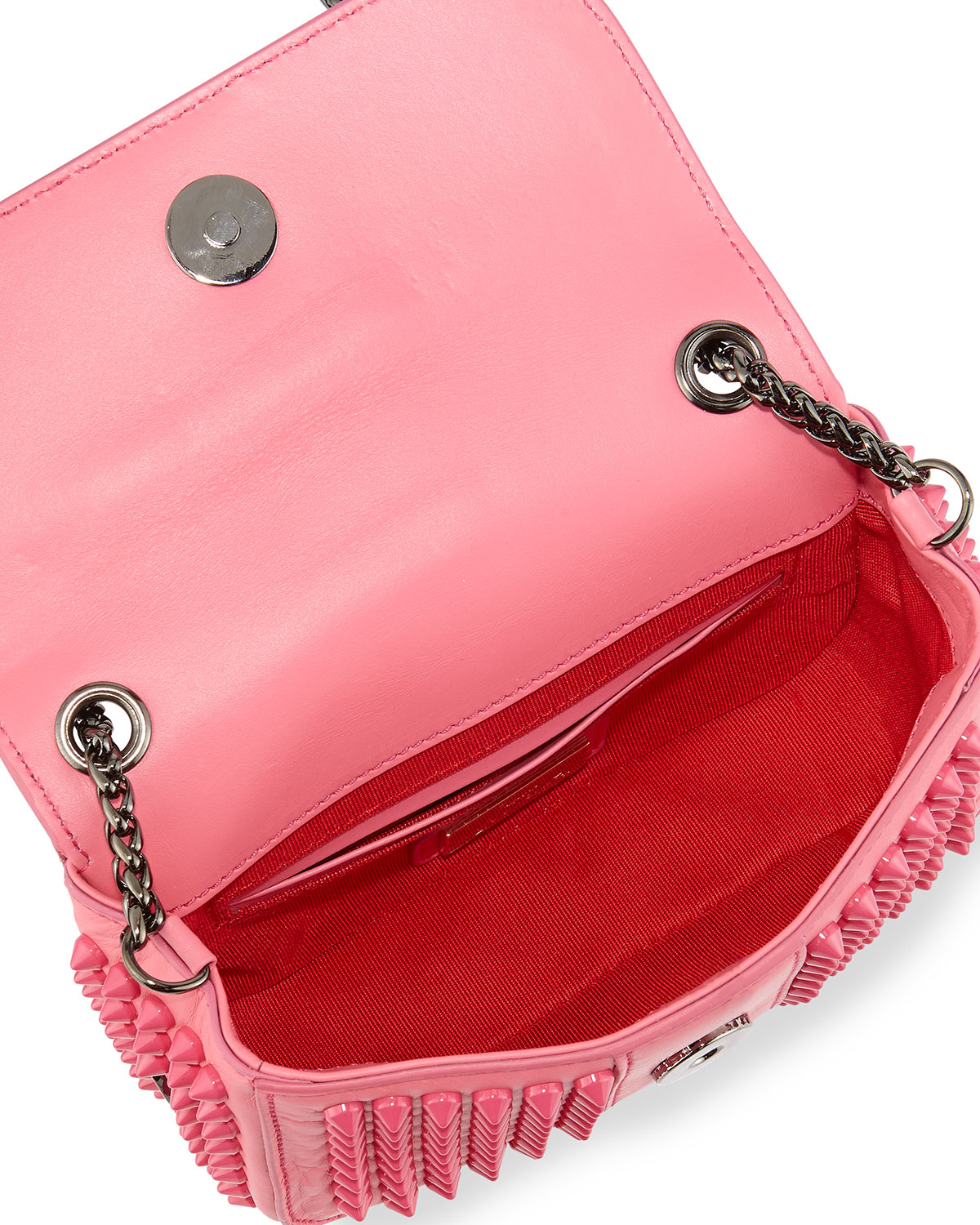 Lyst - Christian Louboutin Sweety Charity Studded Leather Shoulder Bag ...