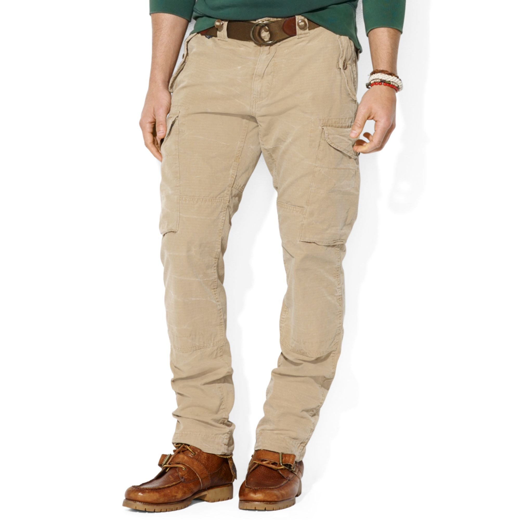 Ralph lauren Polo Straight Fit Canadian Ripstop Cargo Pants in Natural ...
