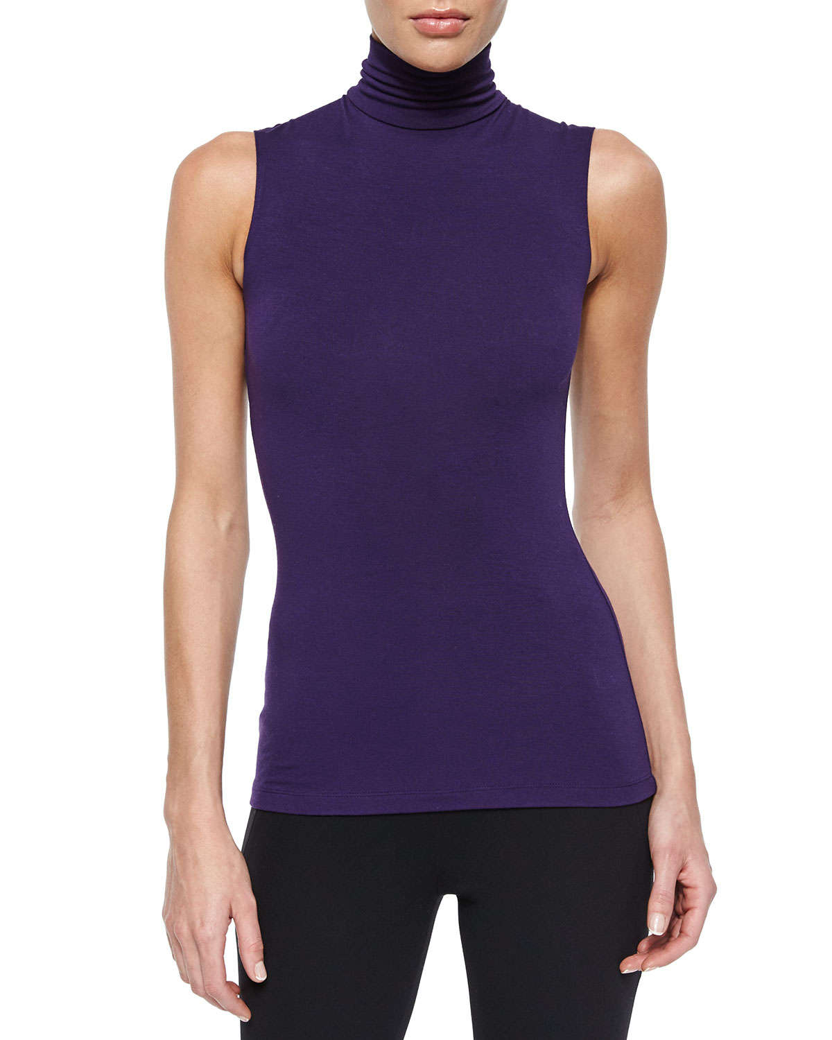 turtleneck sleeveless blouses