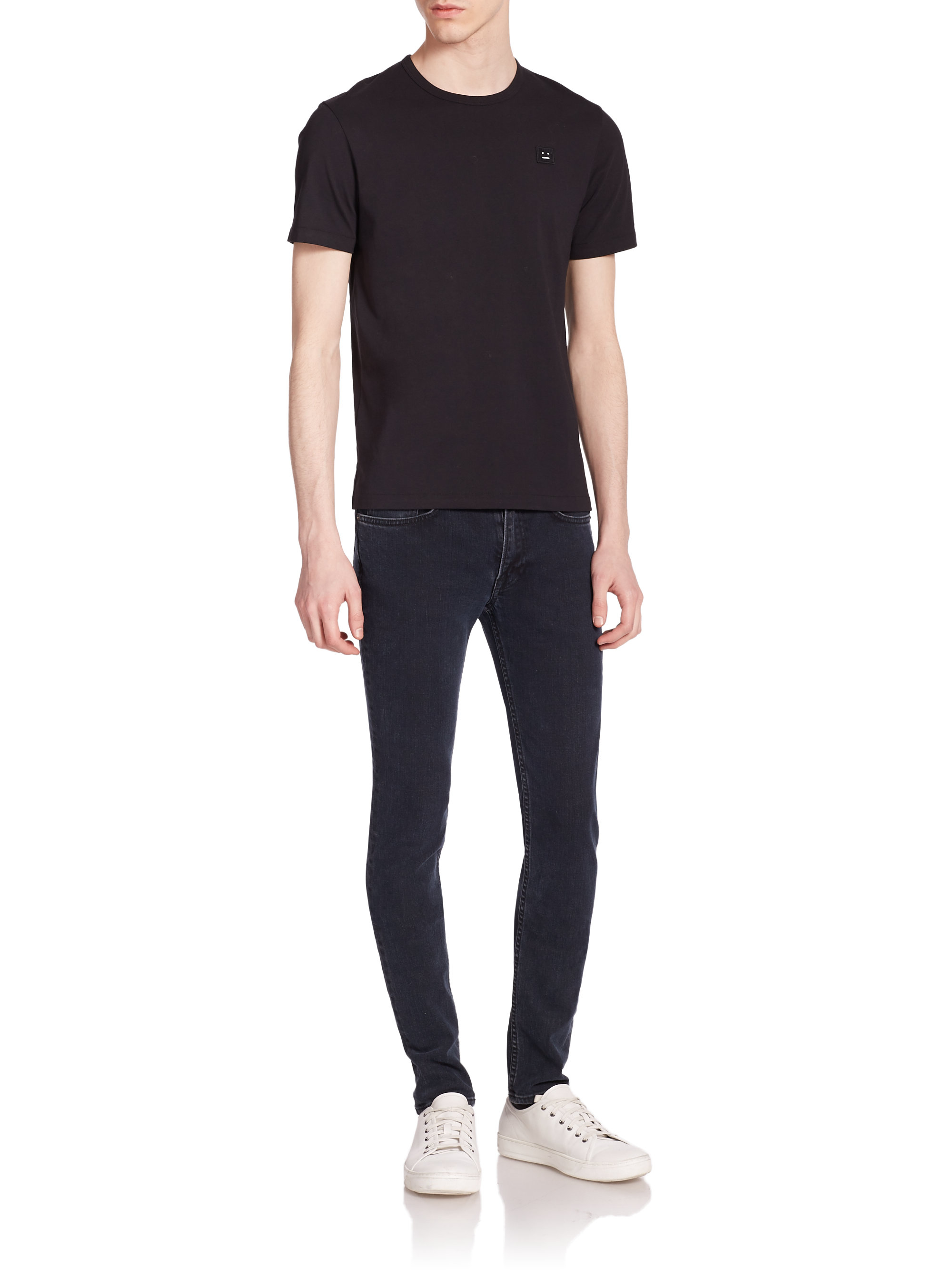 acne black jeans