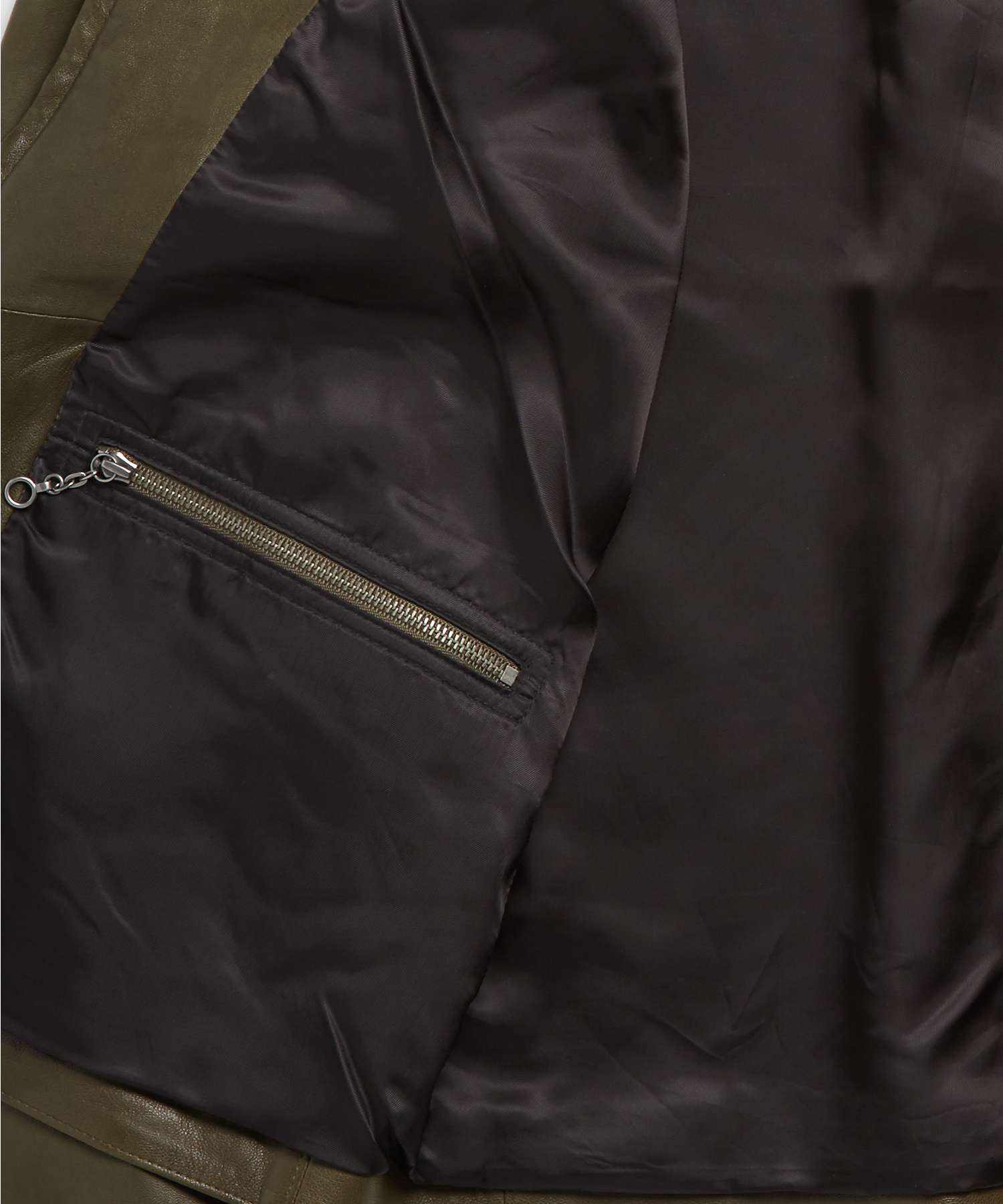 Todd Snyder Leather Cafe Racer Jacket In Olive Green For Men Lyst Gallery