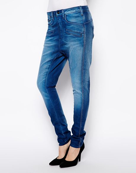 G-star Raw Davin Loose Tapered Jeans in Blue (Mediumaged) | Lyst