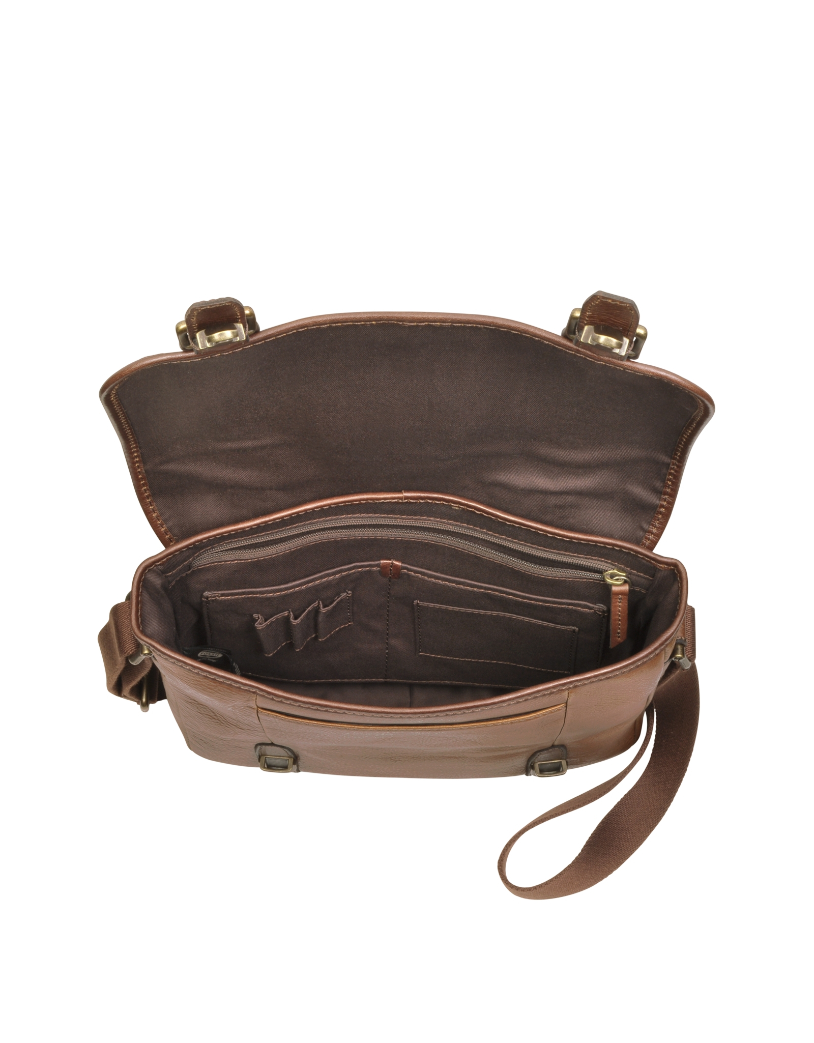 fossil mens leather bag