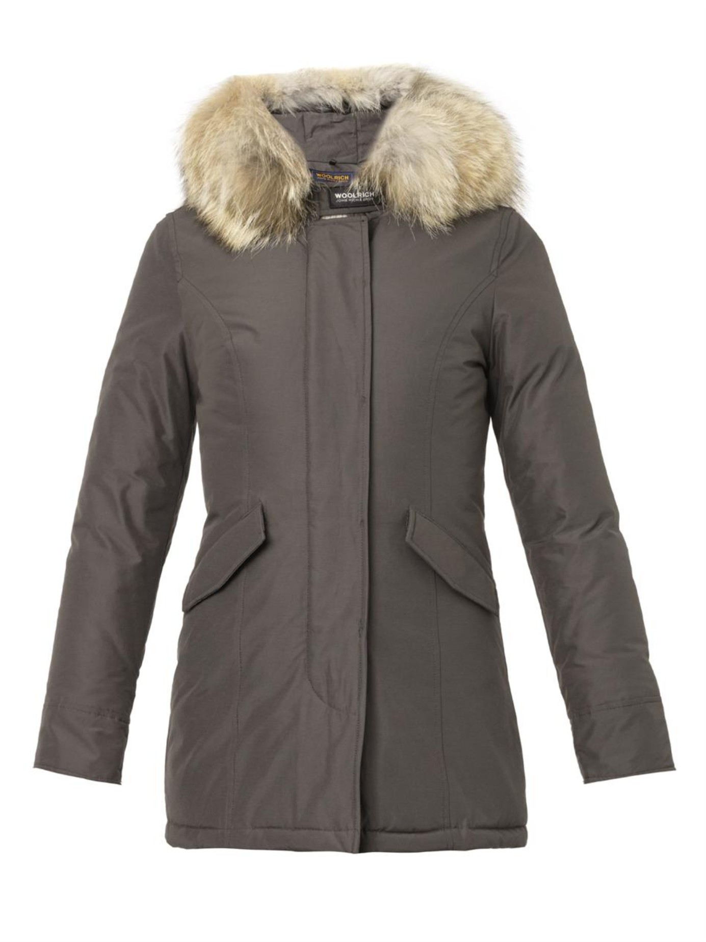 Lyst - Woolrich Arctic Fur-Hood Down Parka Jacket in Black