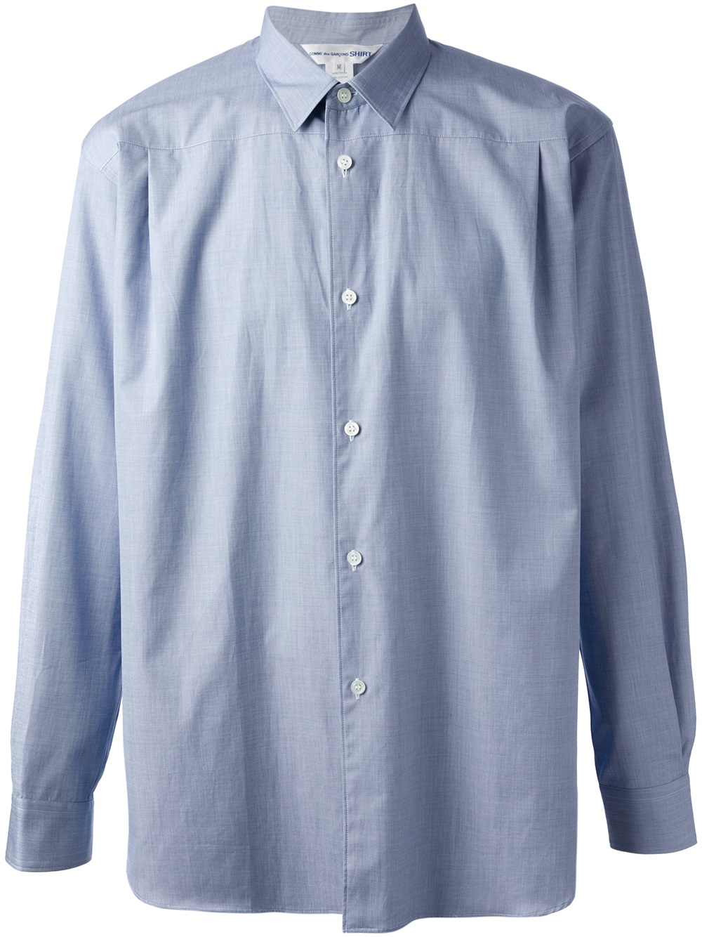 Comme Des Garçons Back Button Shirt in Blue for Men - Lyst