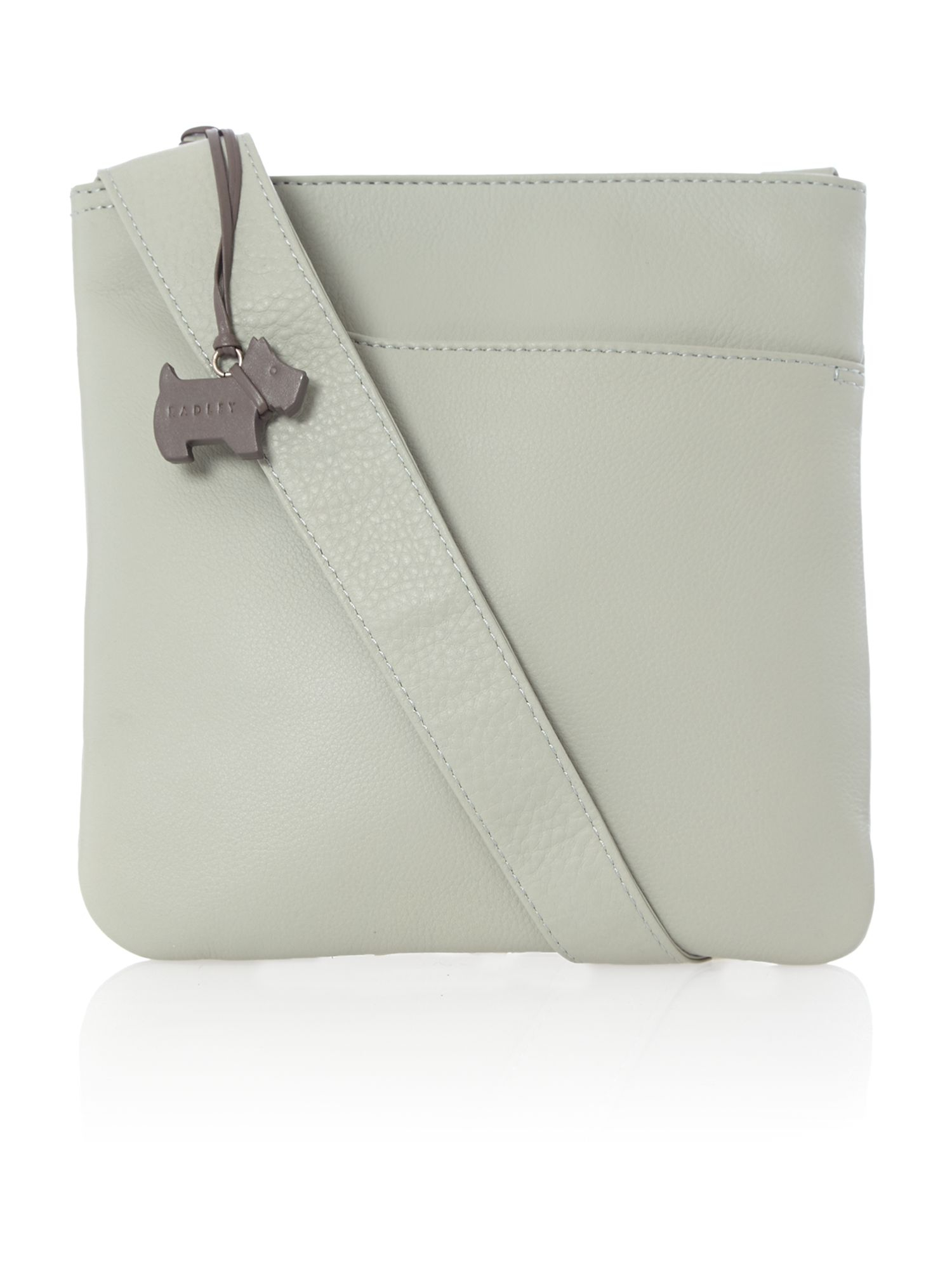 Radley Pocket Bag Small Ziptop Xbody Leather Blue Bag in Beige | Lyst