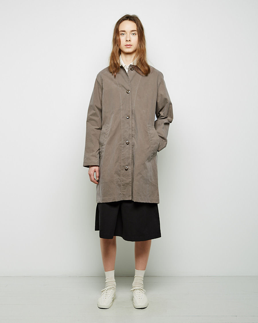Mhl by margaret howell Raincoat in Brown | Lyst