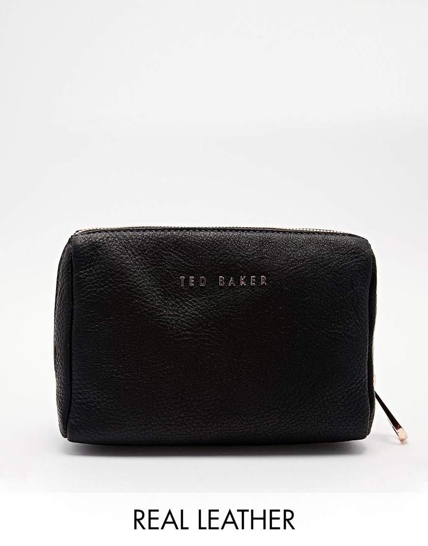 Lyst Ted Baker Leather Makeup Bag In Black Gallery