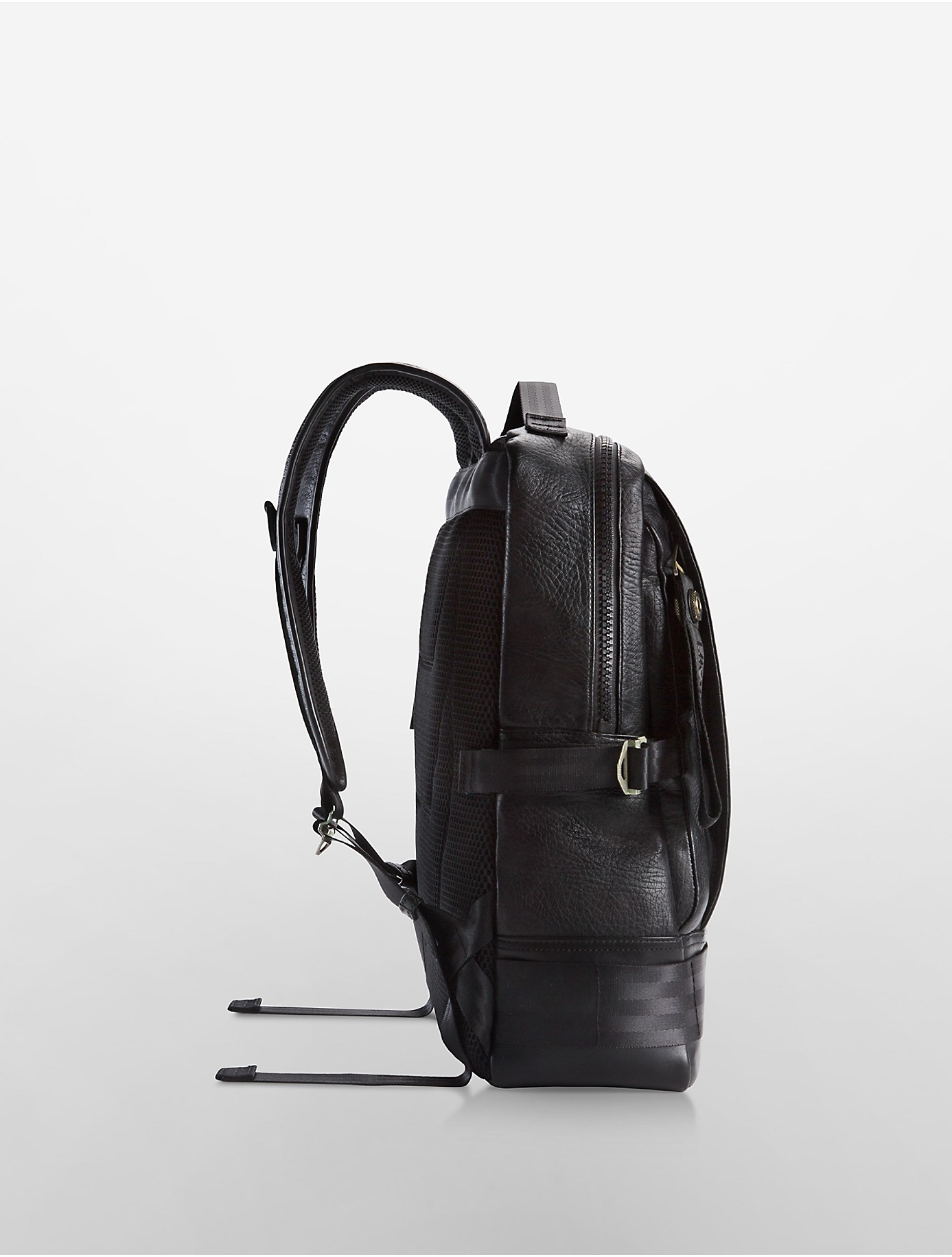 Lyst Calvin Klein Jeans Pilot Leather Backpack in Black