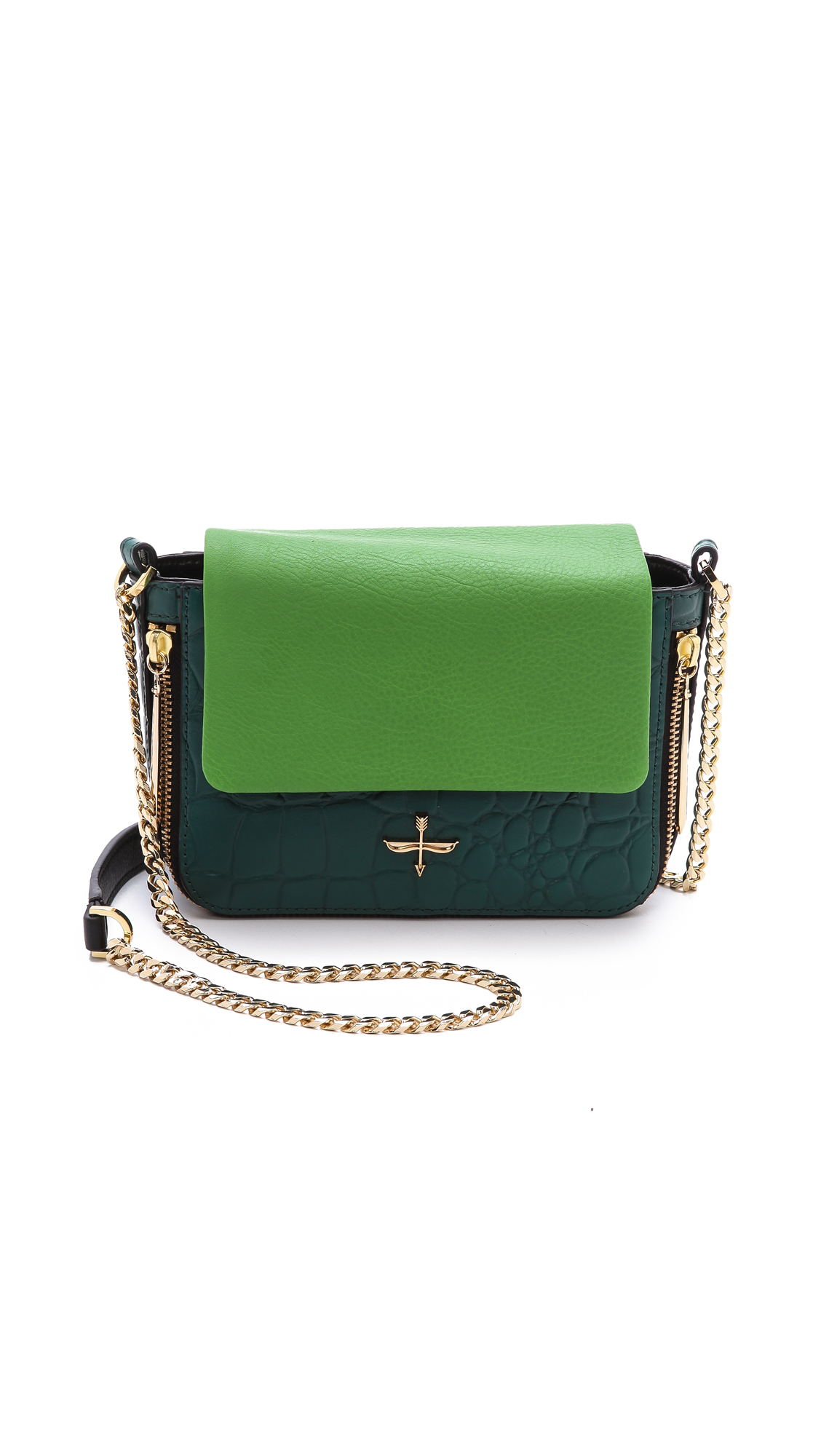 Pour La Victoire Yves Alsace Cross Body Bag in Green - Lyst