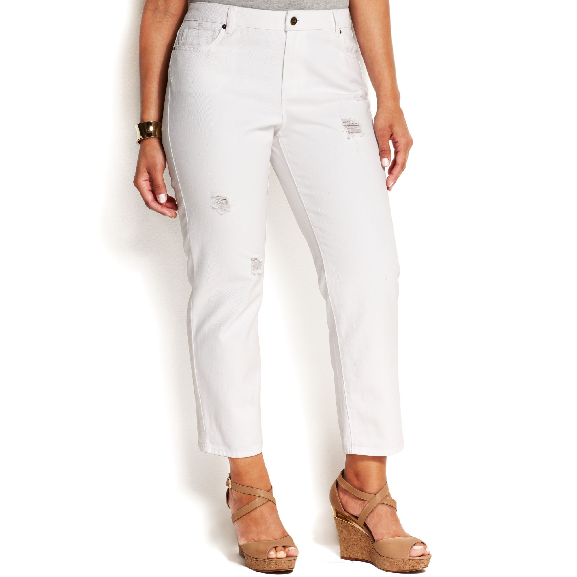 michael kors white jeans