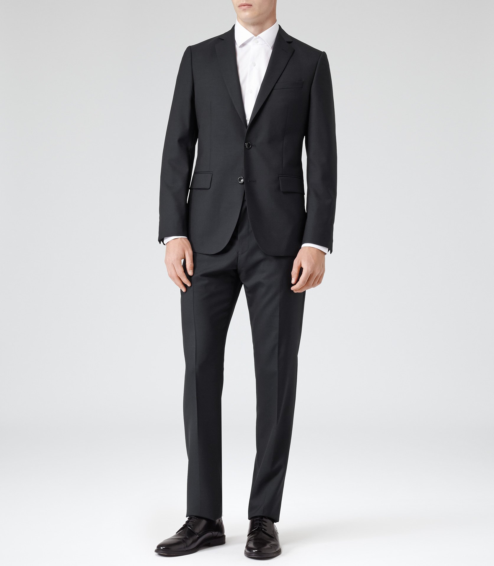Lyst - Reiss Jamie Fine Check Suit in Blue for Men