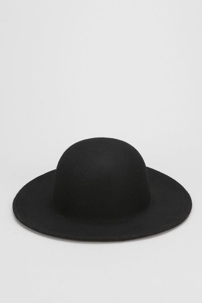 Urban Outfitters Felt Wide-Brim Bowler Hat in Black for Men | Lyst