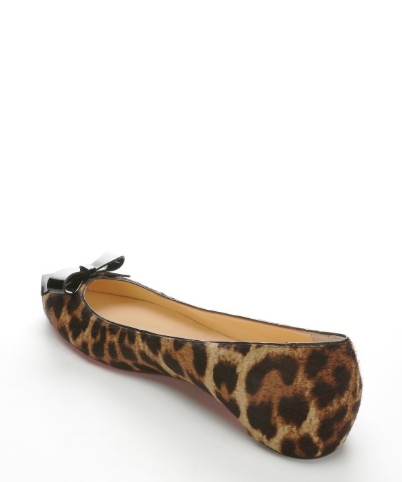 louis vuitton red bottom shoes price - christian louboutin cheetah print ponyhair flats | The Little Arts ...