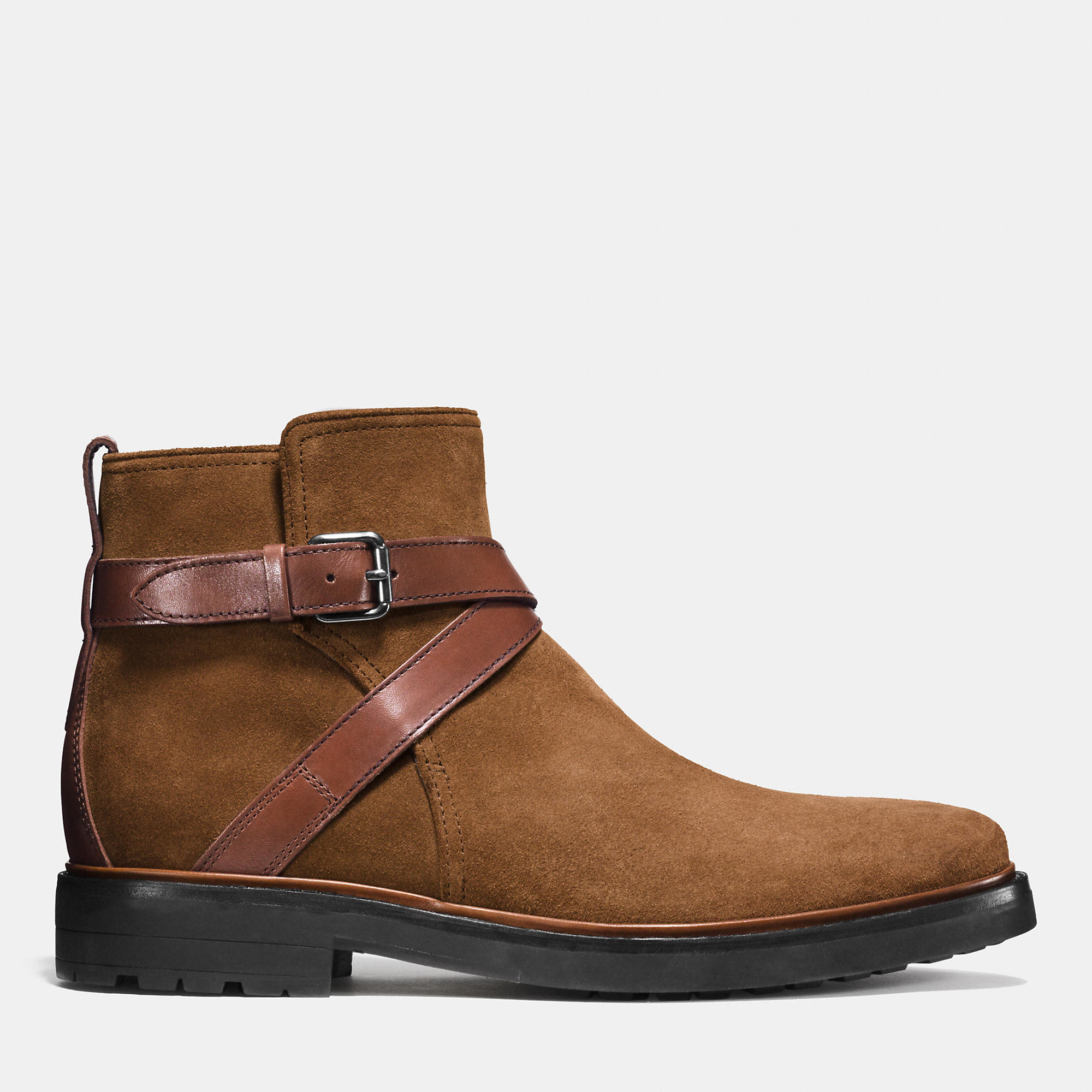 Lyst COACH Bryant Suede Jodhpur Boots in Brown for Men