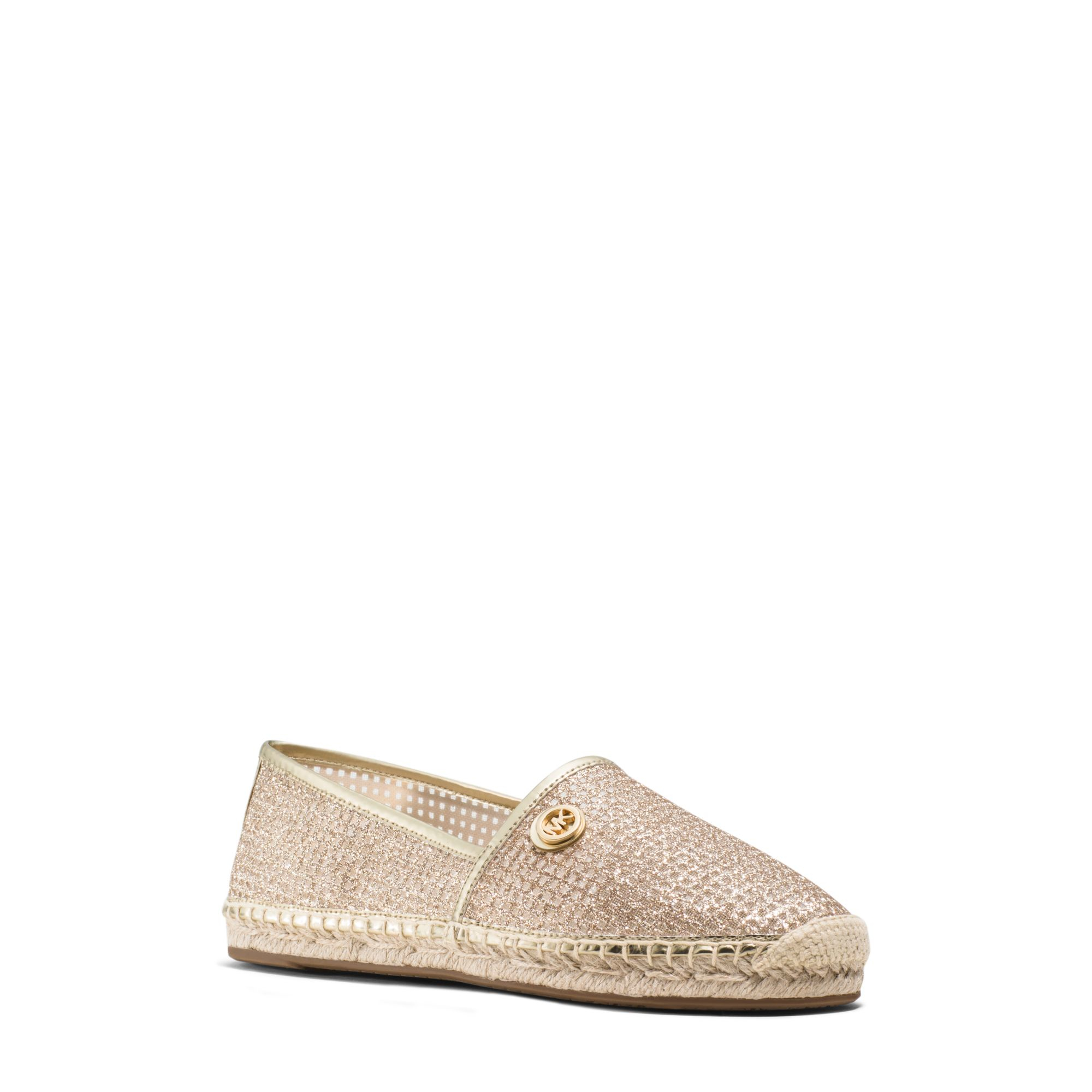 Lyst - Michael Kors Kendrick Metallic Mesh Slip-on Espadrille in Metallic