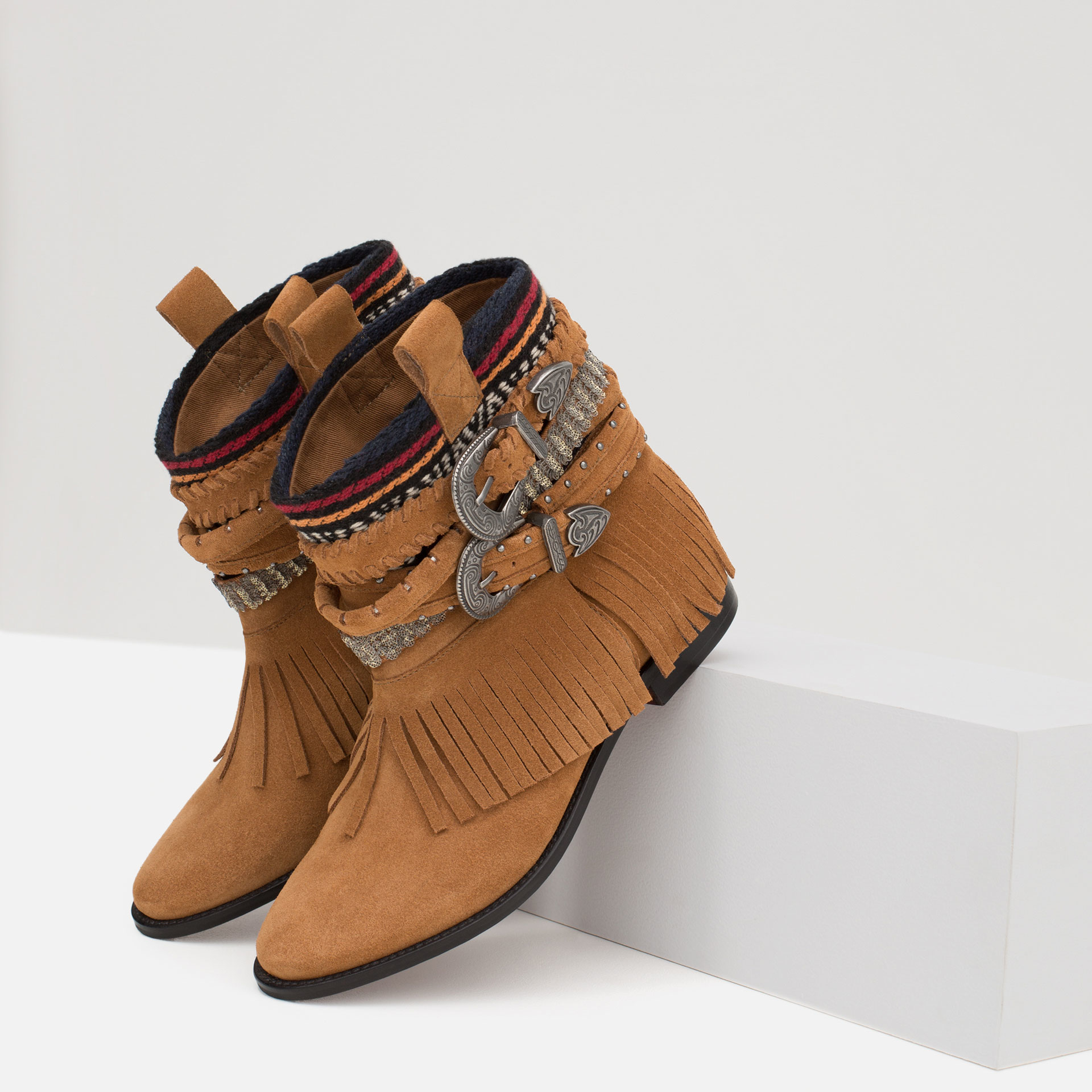 zara zipper booties