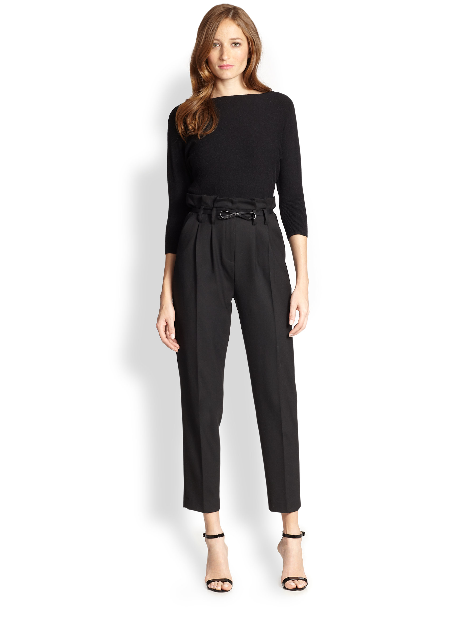 bcbgeneration paperbag waist pants