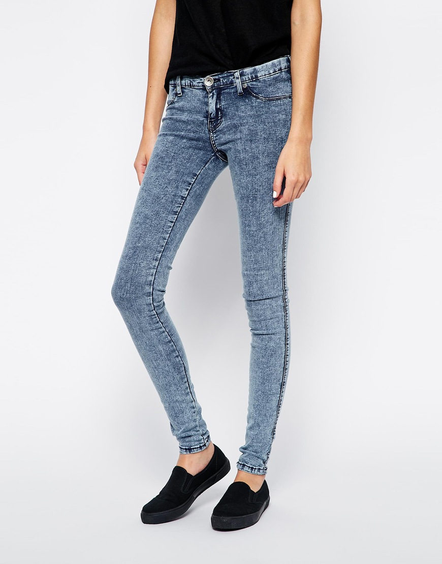 Denim Super Skinny Jeans - Jeans Am