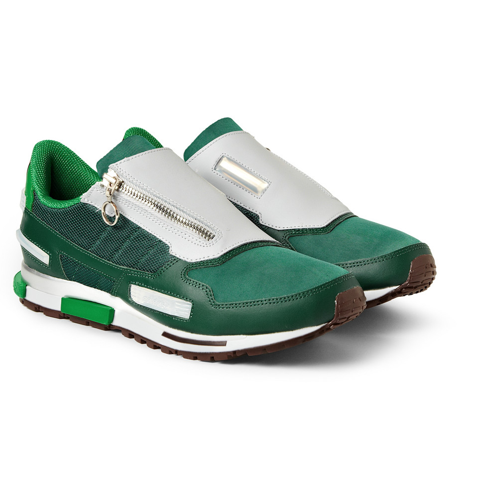 Lyst Raf Simons Zip Fastening Sneakers in Green for Men