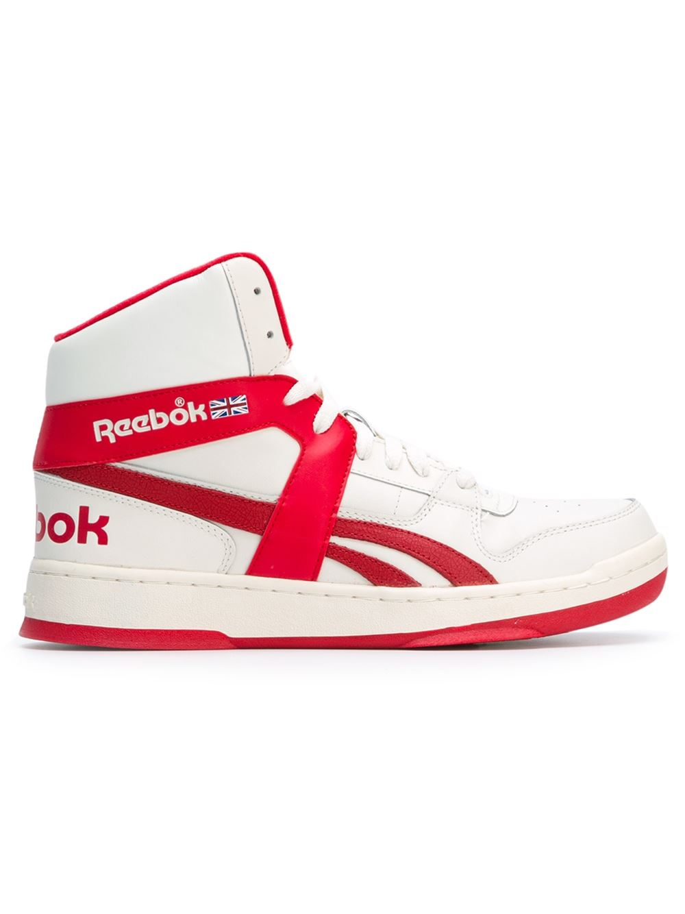 Reebok 'bb 5600' Hi-top Sneakers in Red for Men (white) | Lyst