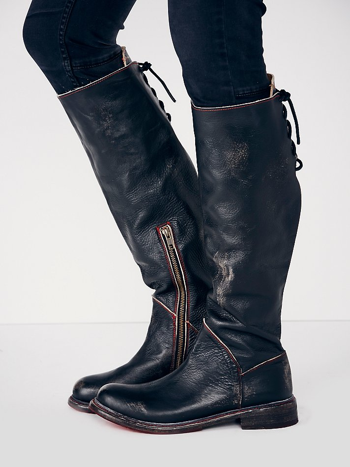 cheap tall black boots