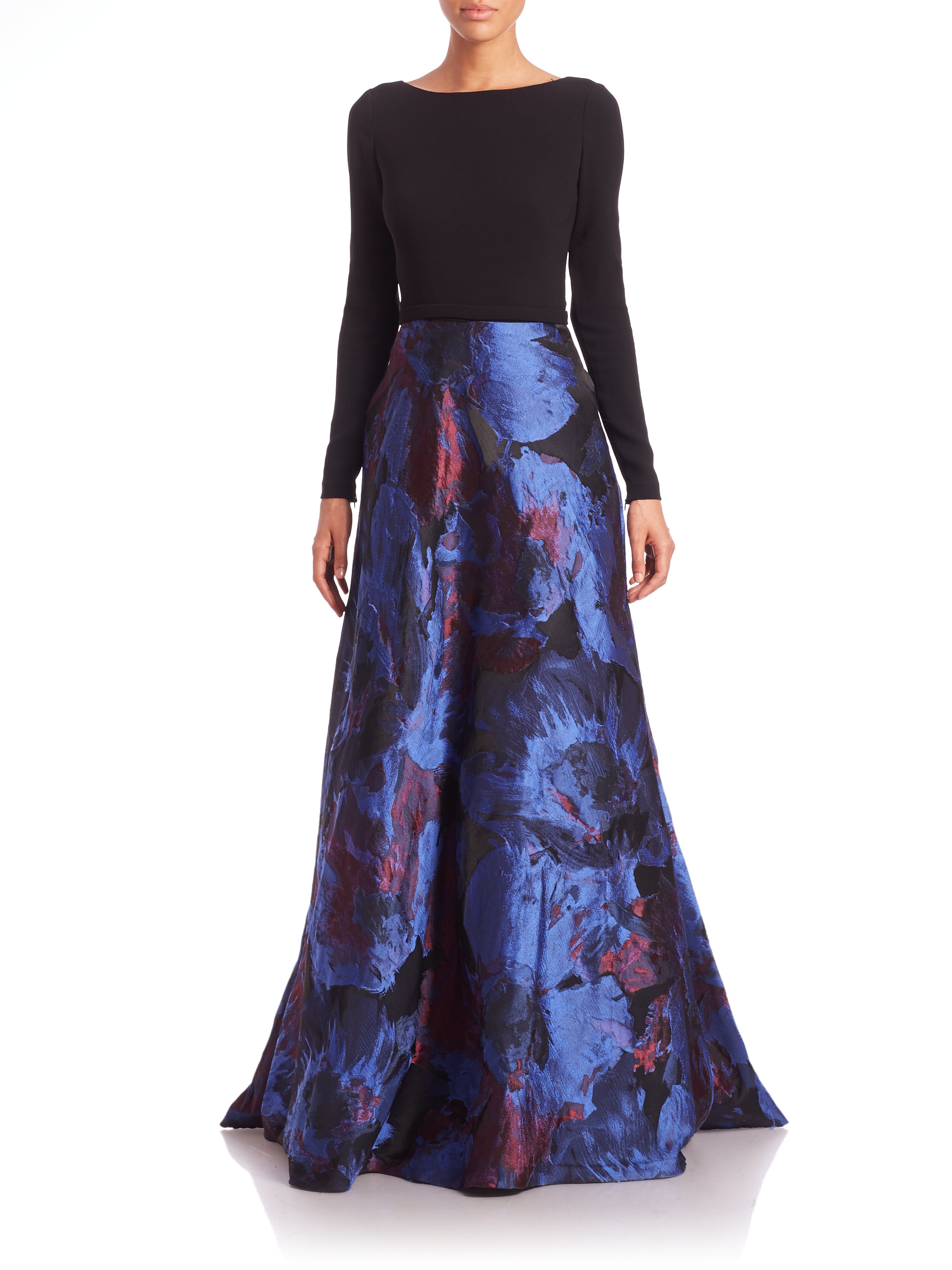 boat neck long frock