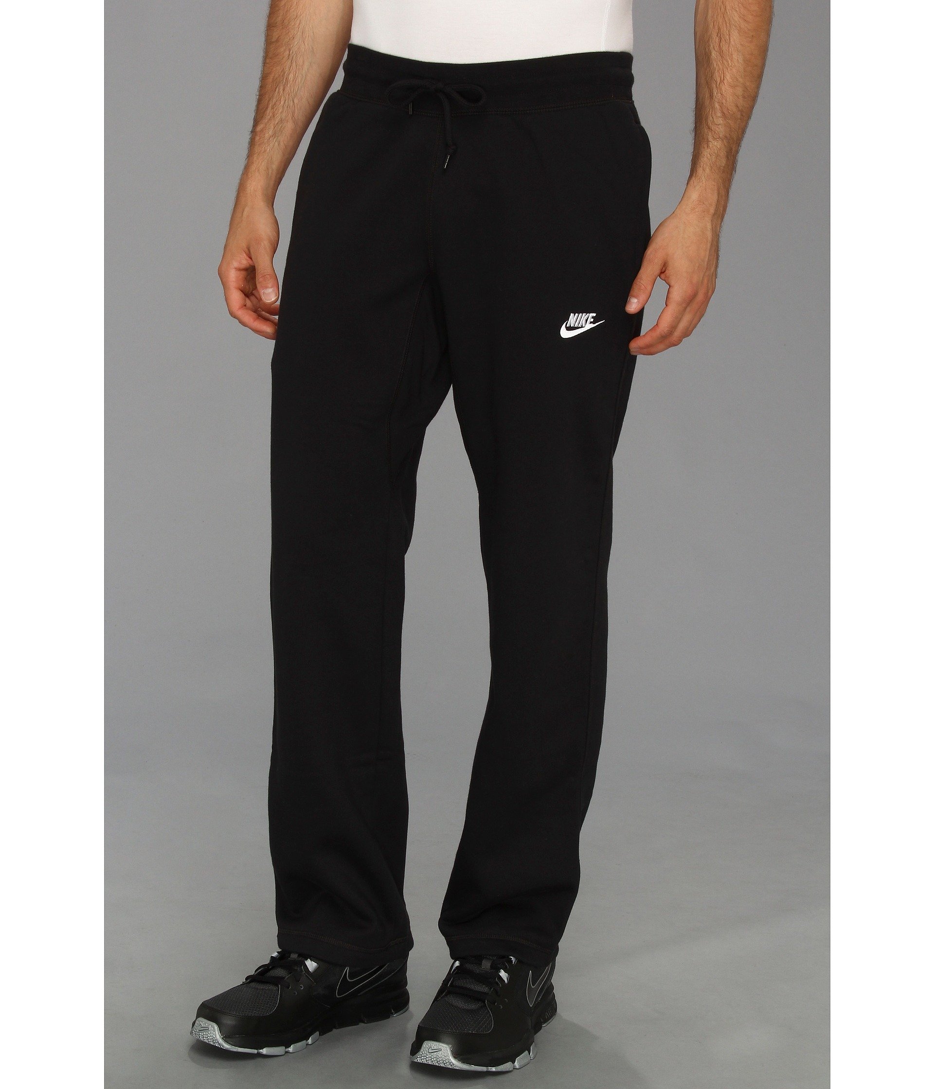 nike air fleece pants black