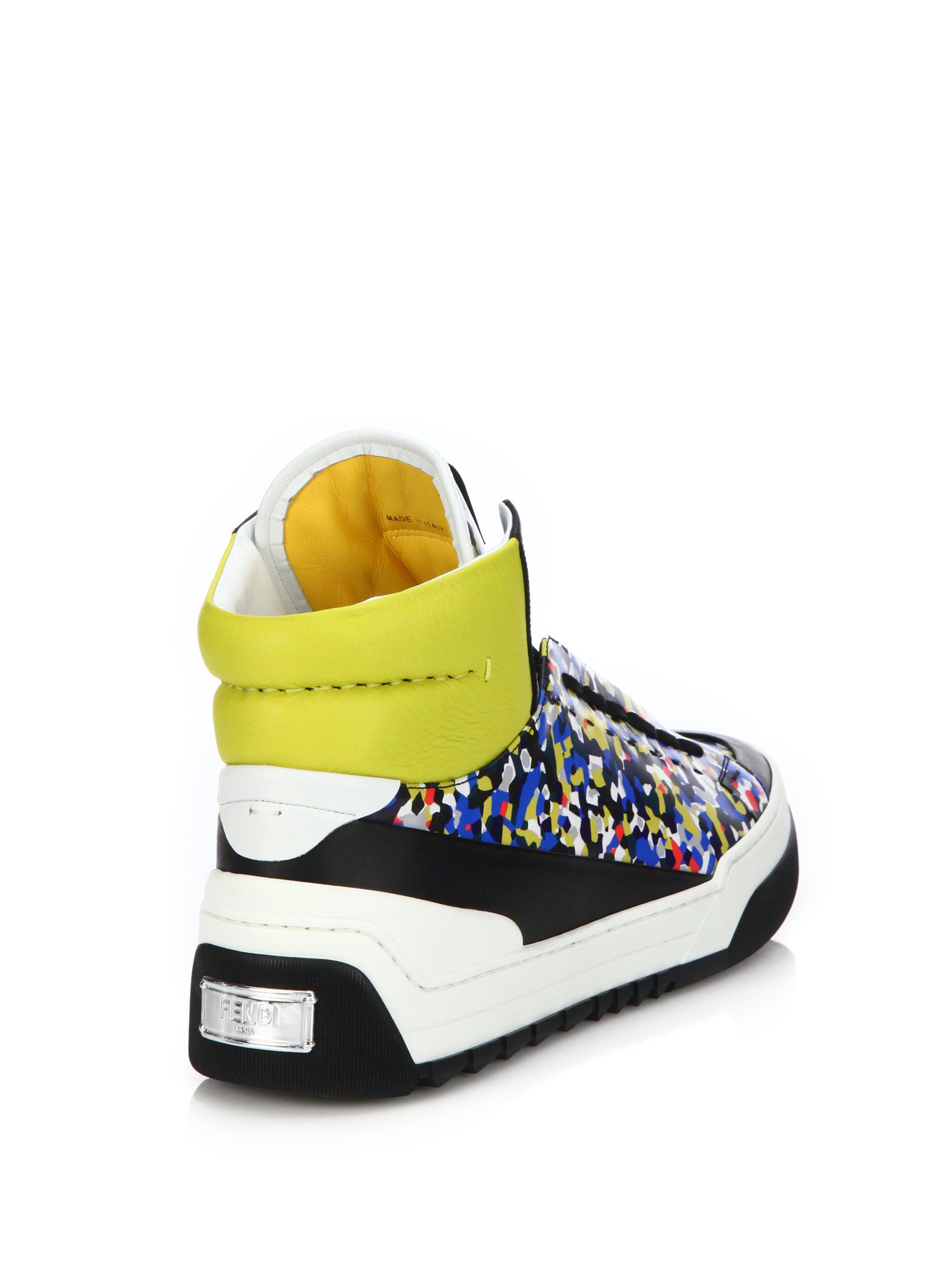 multicolor nike high top sneakers