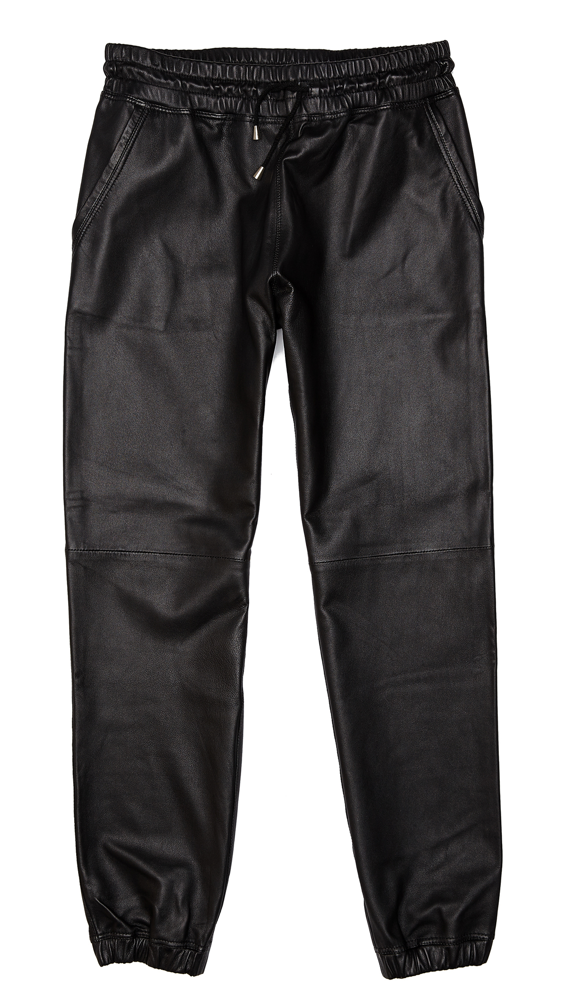 Lyst - Lot78 Leather Sweatpants in Black for Men