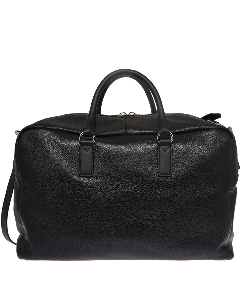 Lyst - Marc By Marc Jacobs Black Grained Leather Weekend Bag in Black for Men
