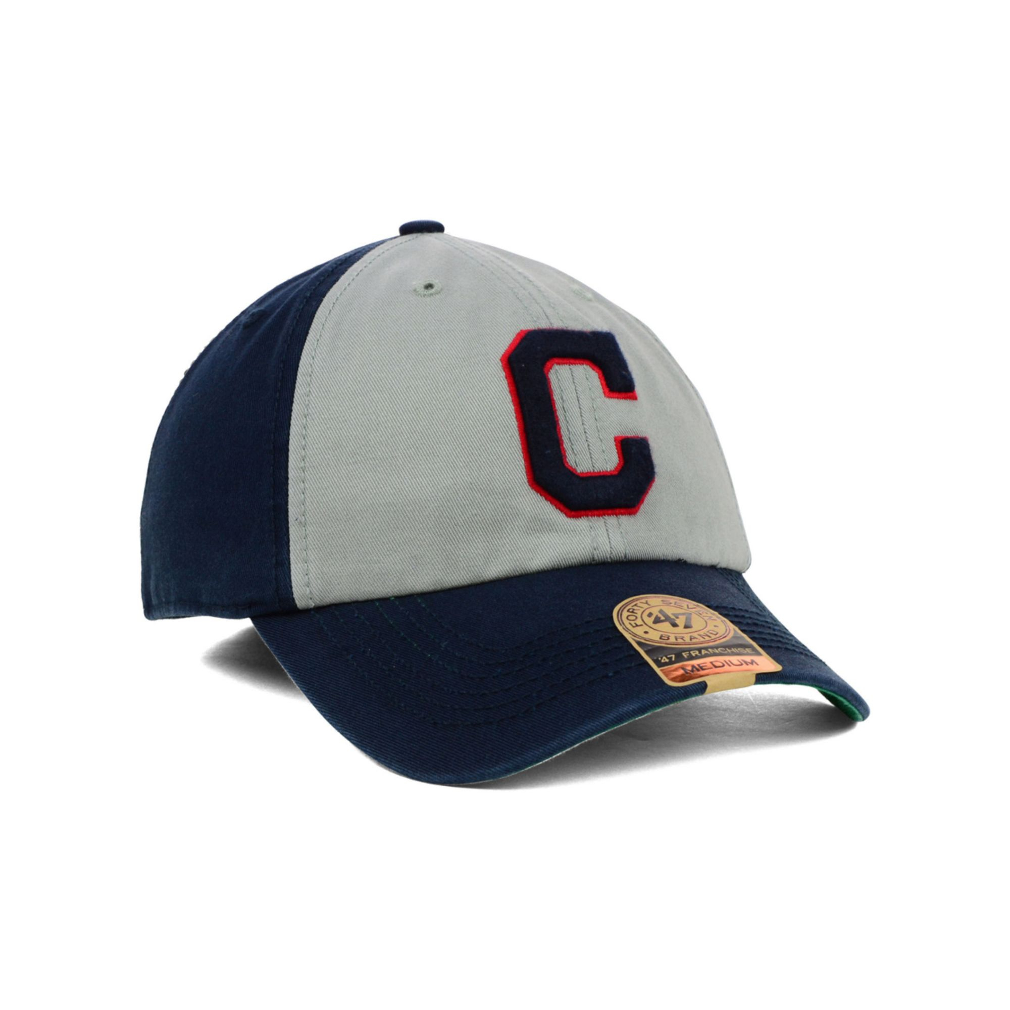 47 brand Cleveland Indians Vip Franchise Cap in Gray for Men | Lyst