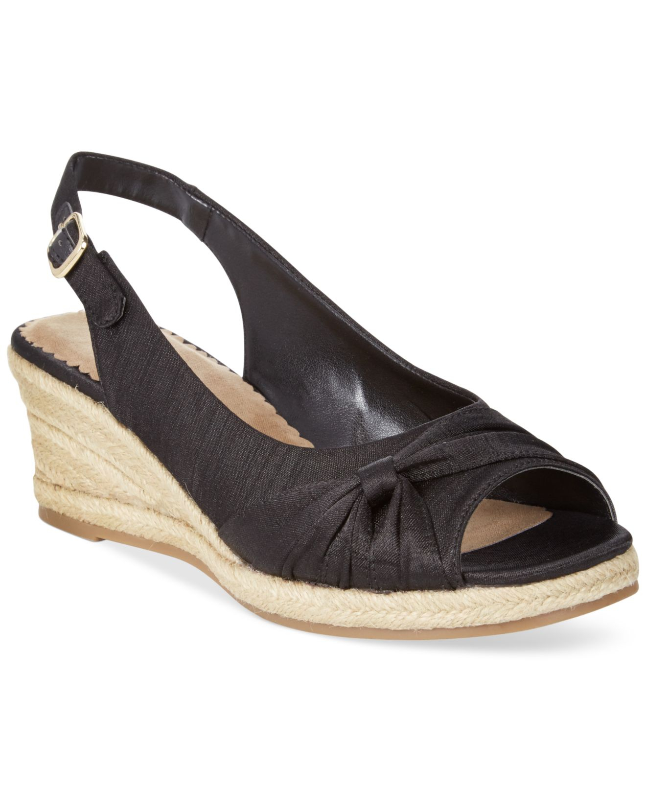 Lyst - Bella Vita Sangria Too Espadrille Platform Wedge Sandals in Black