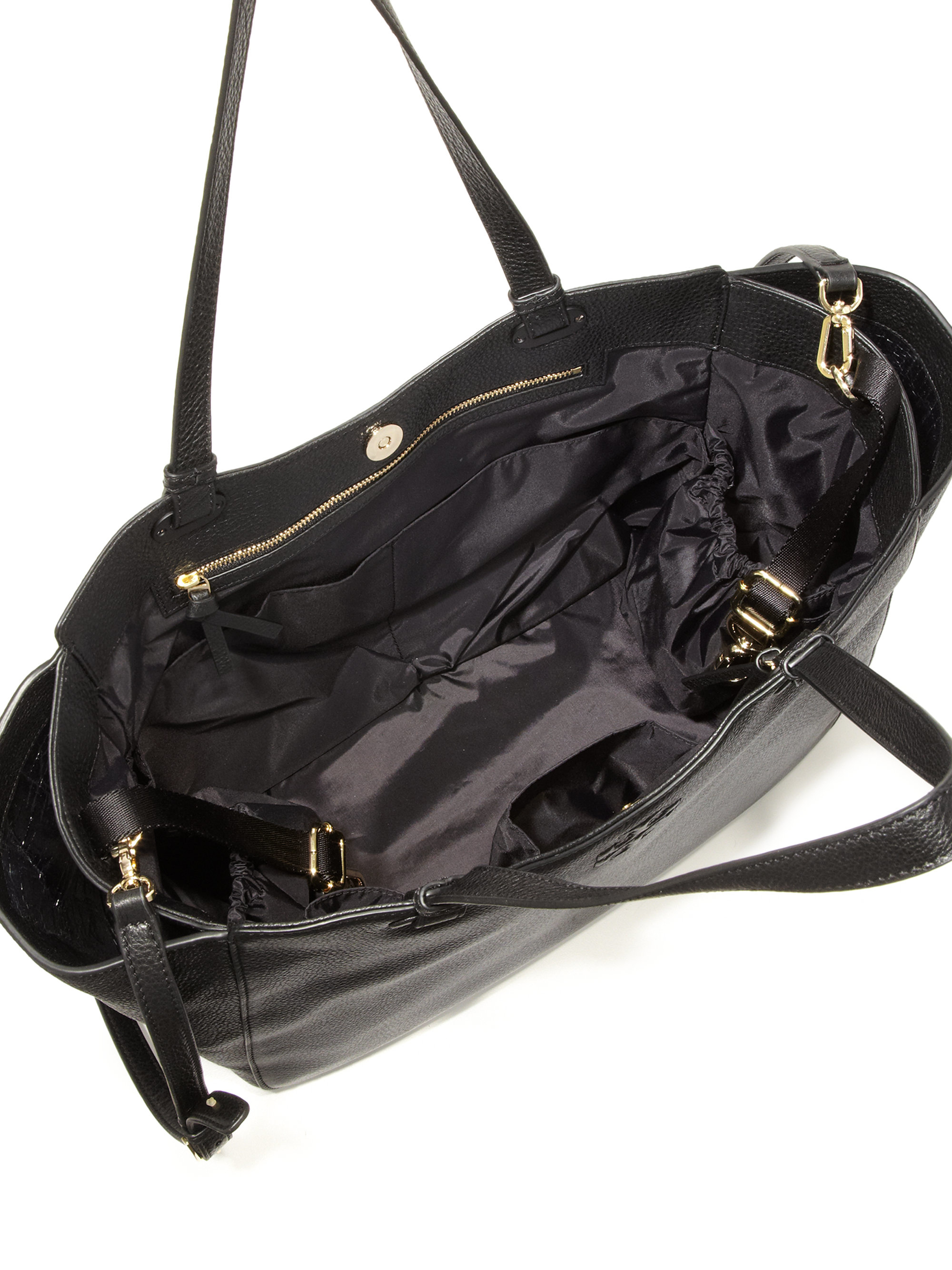 Lyst Tory Burch Thea Baby Bag Tote In Black Gallery