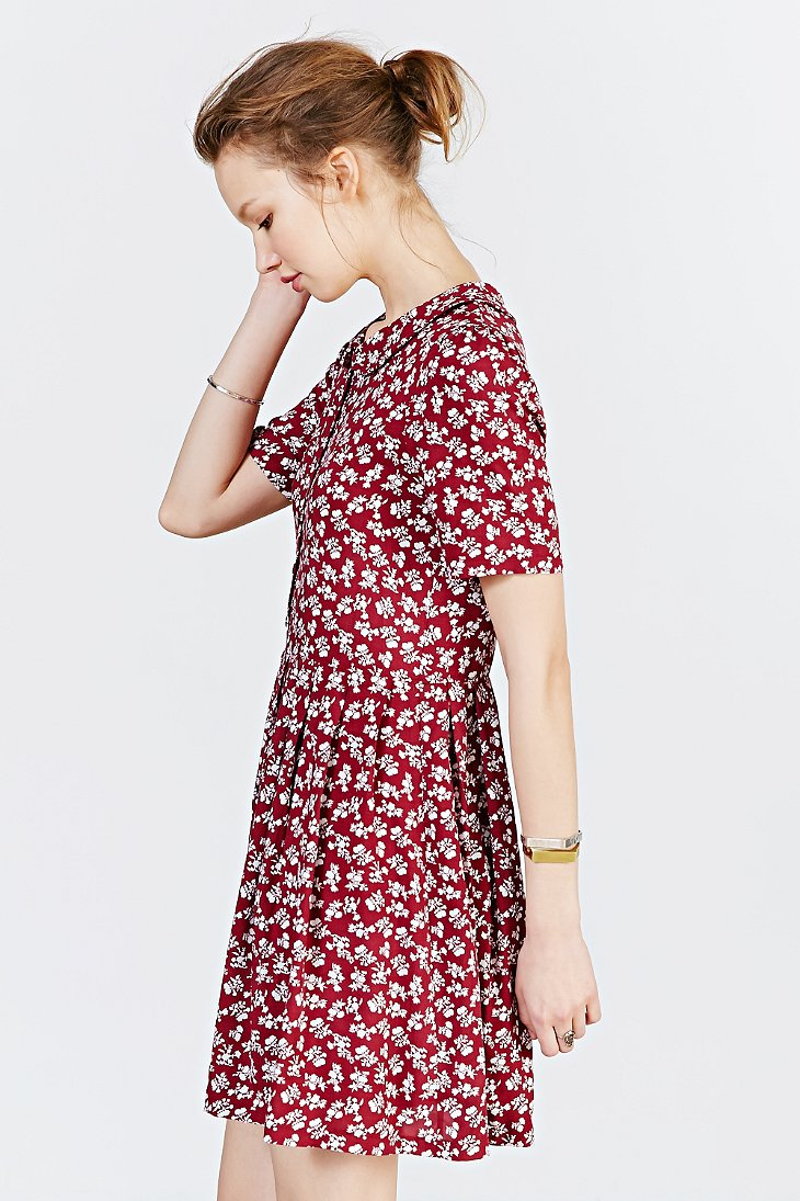 urban outfitters blue floral dress