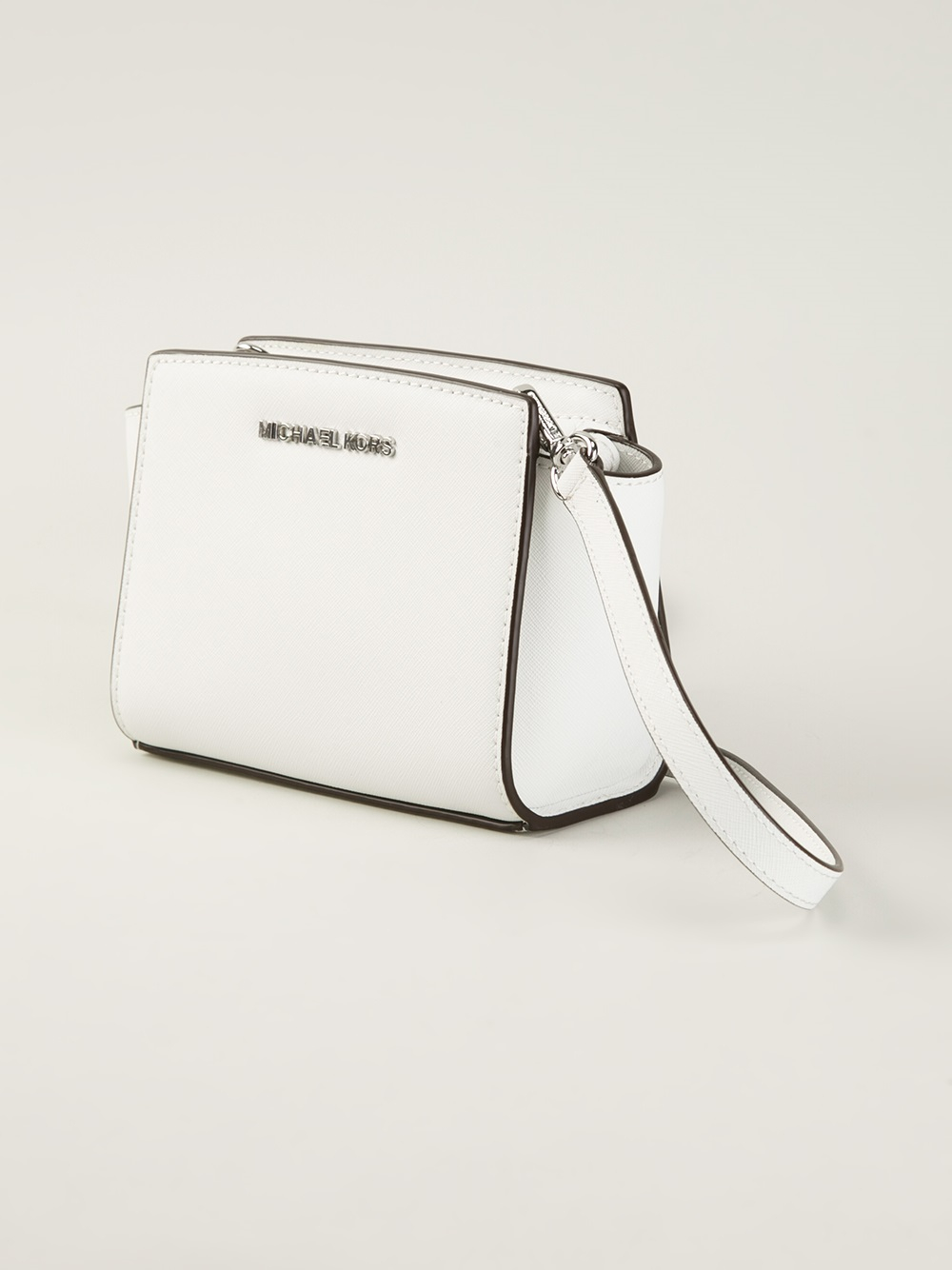 Lyst - Michael Michael Kors Mini Selma Messenger Bag in White