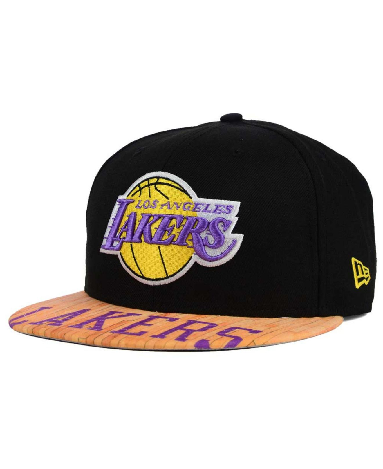 Lyst - Ktz Los Angeles Lakers Wood Viz 9fifty Snapback Cap in Black for Men