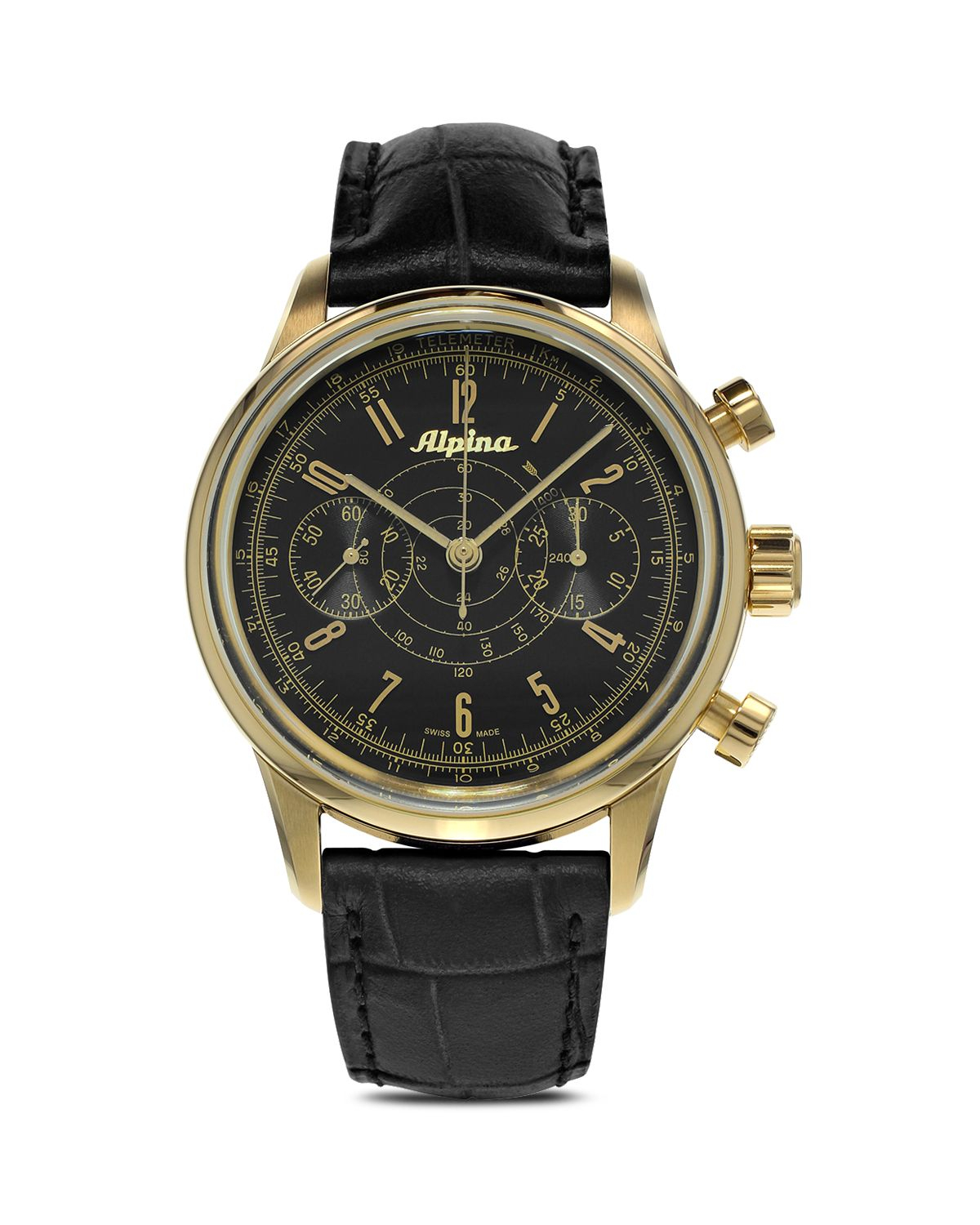 Alpina Automatic Startimer 130 Pilot Heritage Chronograph Watch, 41.5mm ...
